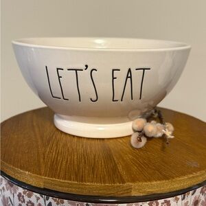 🍨 Rae Dunn ‘Let’s Eat’ Bowl NWT